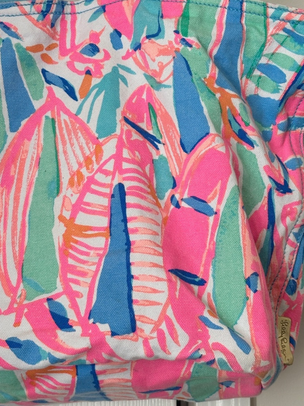 Brand New Lilly Pulitzer Beach Tote Multi Out to Sea Sailboat Resort Nautical - Picture 2 of 8